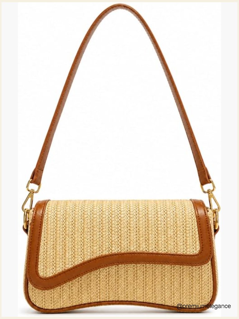 Y2k Crossbody Shoulder Bag Pu Leather Handbag 2 Adjustable Straps Daily Travel